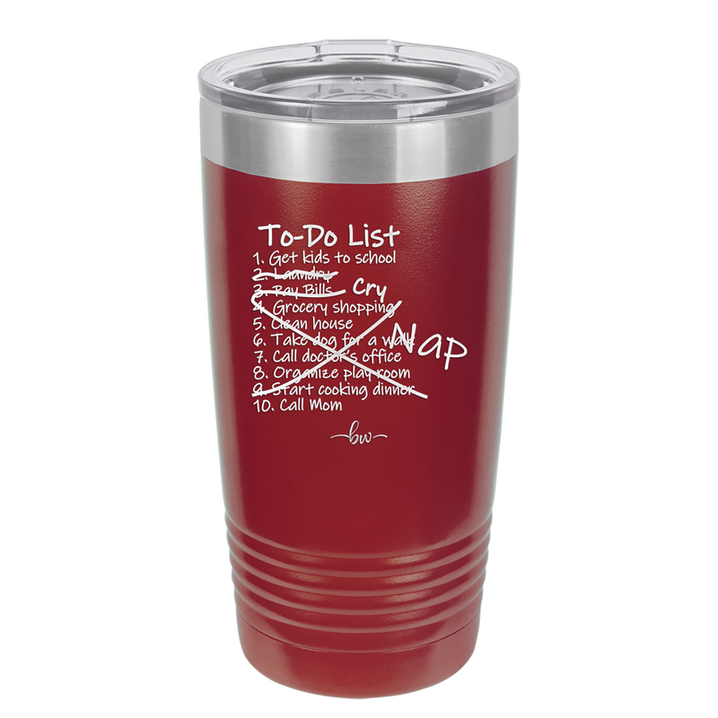 To Do List - Laser Engraved Stainless Steel Drinkware - 2329 -