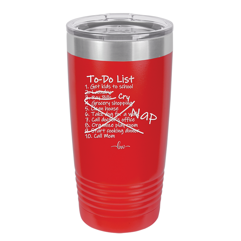 To Do List - Laser Engraved Stainless Steel Drinkware - 2329 -