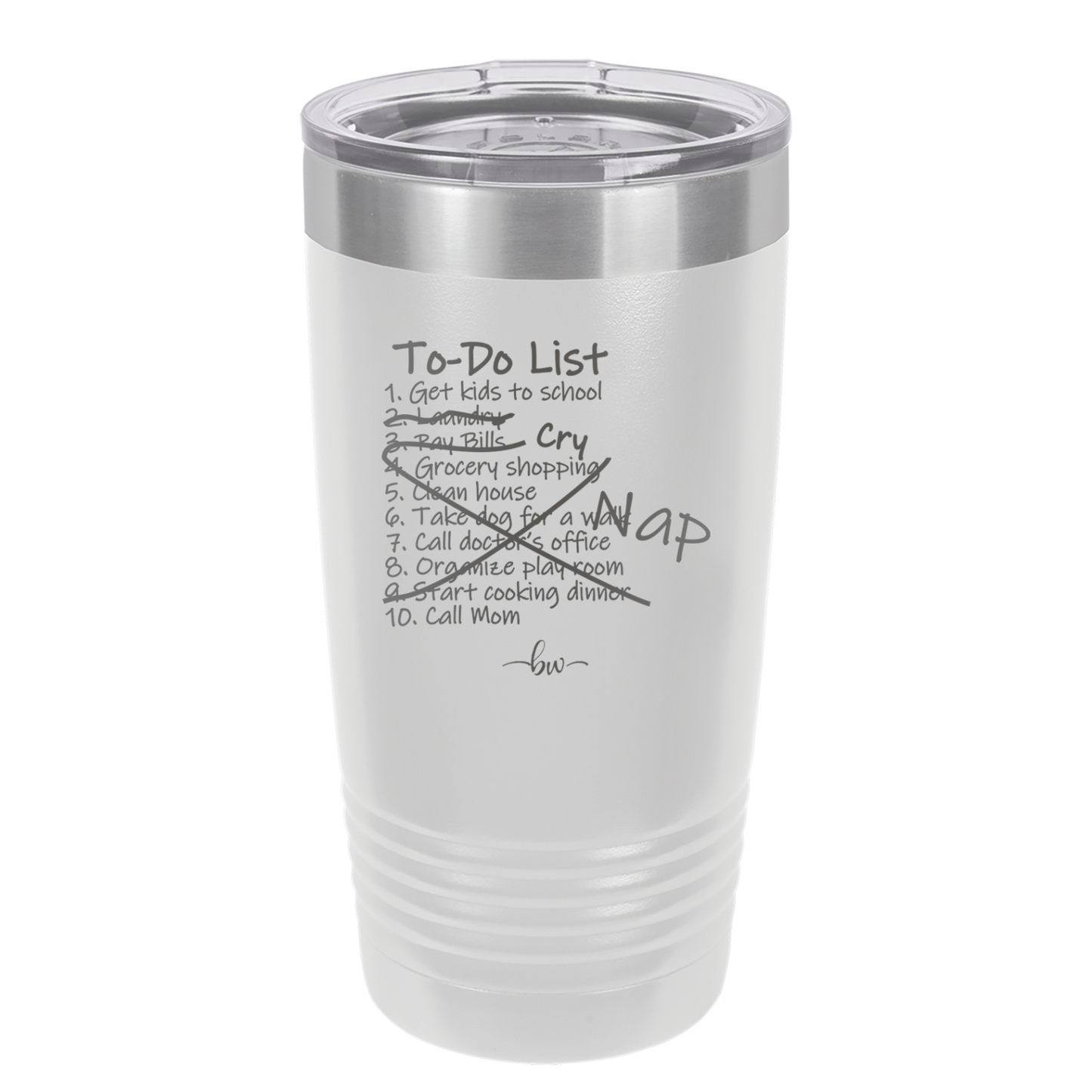 To Do List - Laser Engraved Stainless Steel Drinkware - 2329 -