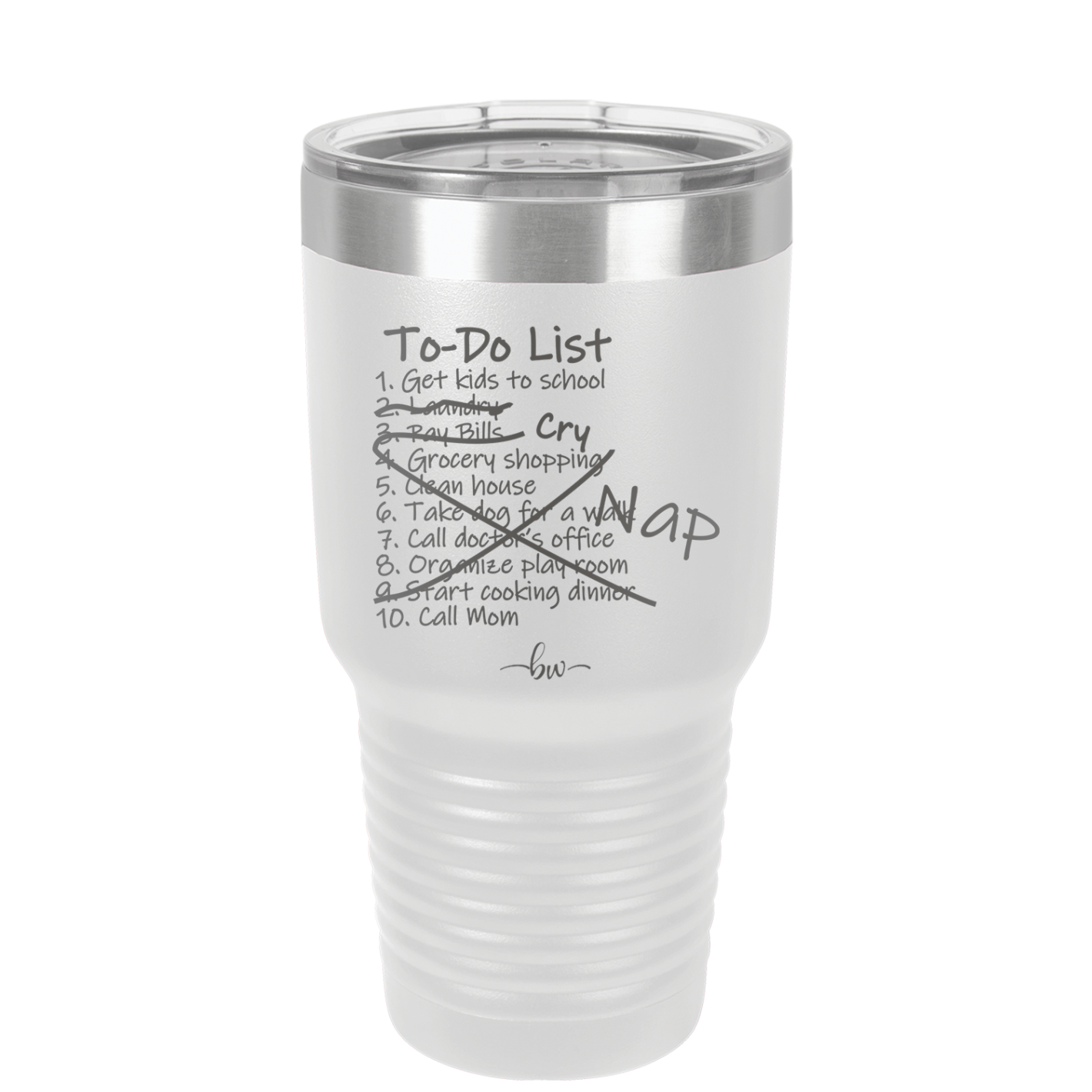 To Do List - Laser Engraved Stainless Steel Drinkware - 2329 -