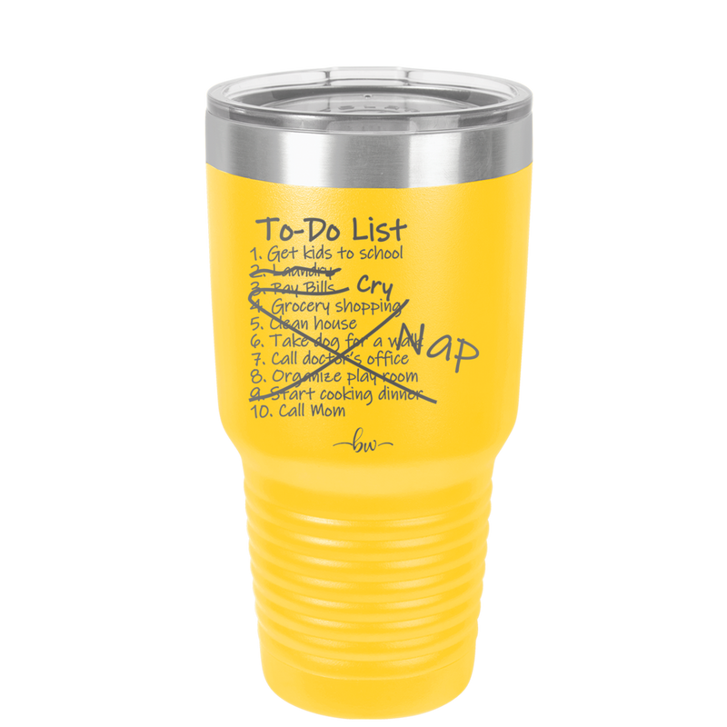 To Do List - Laser Engraved Stainless Steel Drinkware - 2329 -