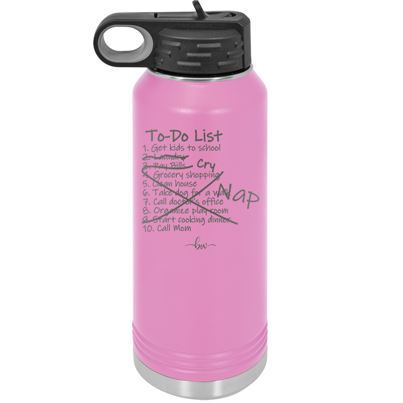 To Do List - Laser Engraved Stainless Steel Drinkware - 2329 -