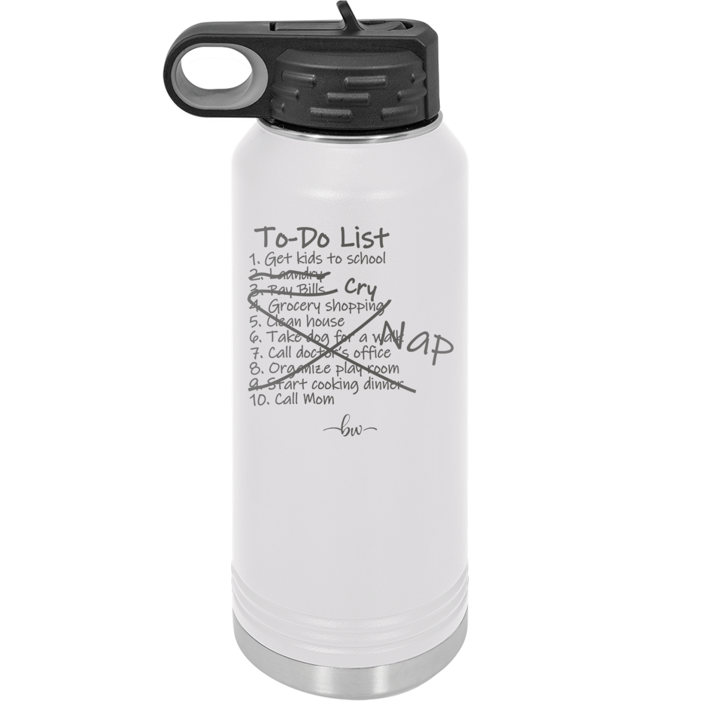 To Do List - Laser Engraved Stainless Steel Drinkware - 2329 -