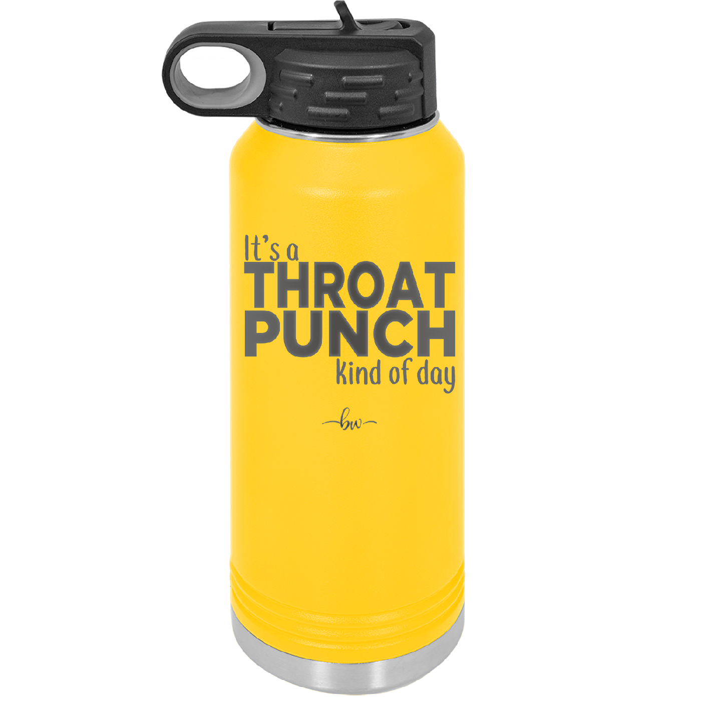 It's a Throat Punch Kind of Day - Laser Engraved Stainless Steel Drinkware - 2333 -