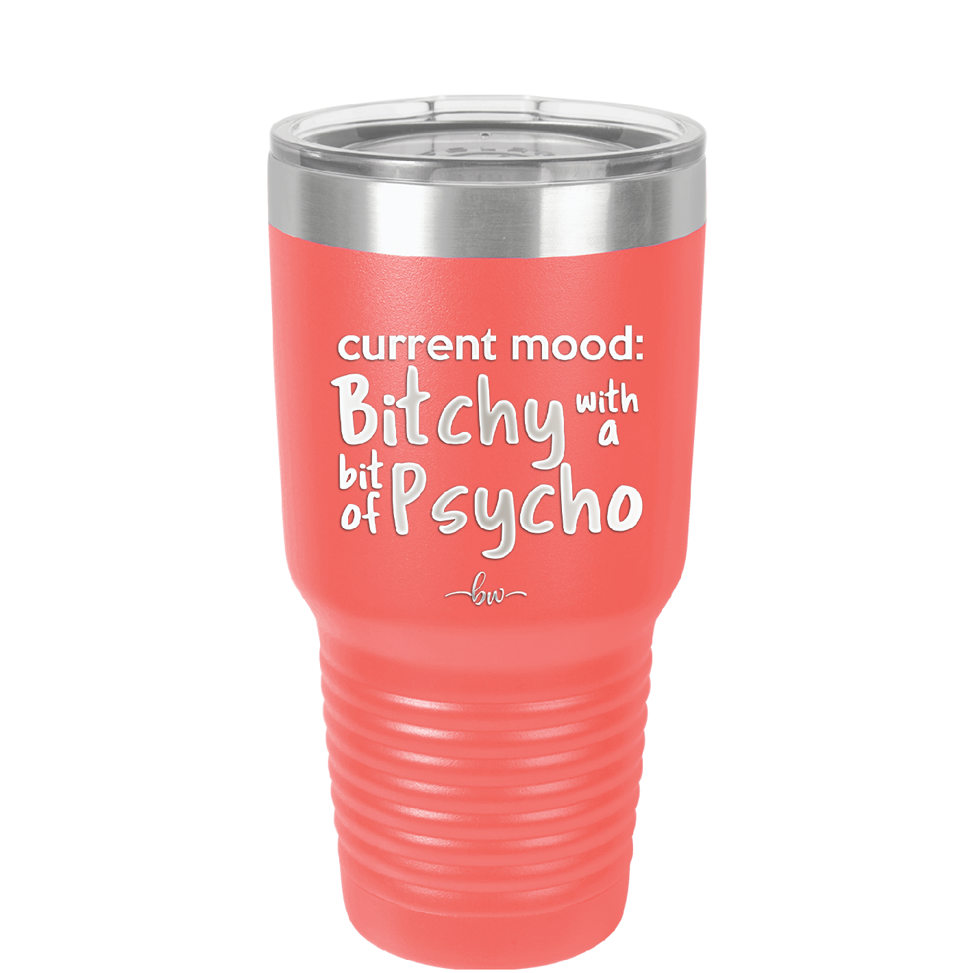 Current Mood: Bitchy with a Bit of Psycho - Laser Engraved Stainless Steel Drinkware - 2381 -