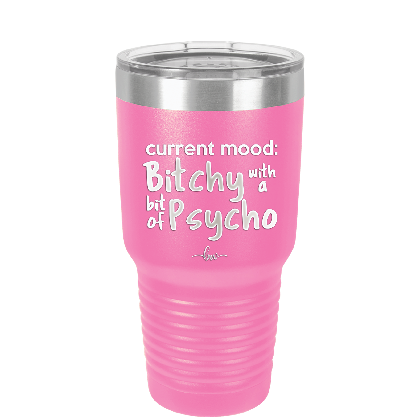 Current Mood: Bitchy with a Bit of Psycho - Laser Engraved Stainless Steel Drinkware - 2381 -