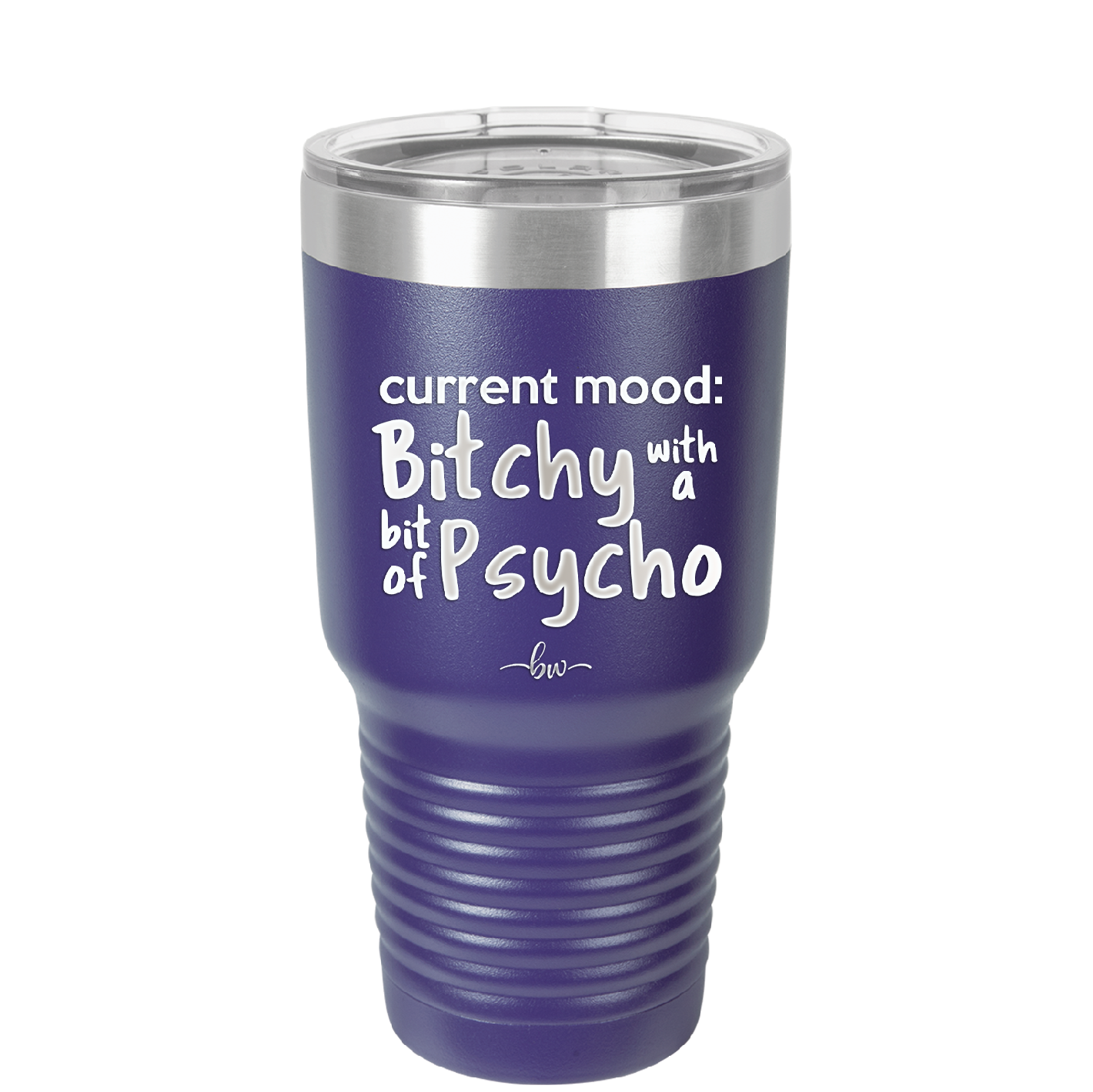 Current Mood: Bitchy with a Bit of Psycho - Laser Engraved Stainless Steel Drinkware - 2381 -