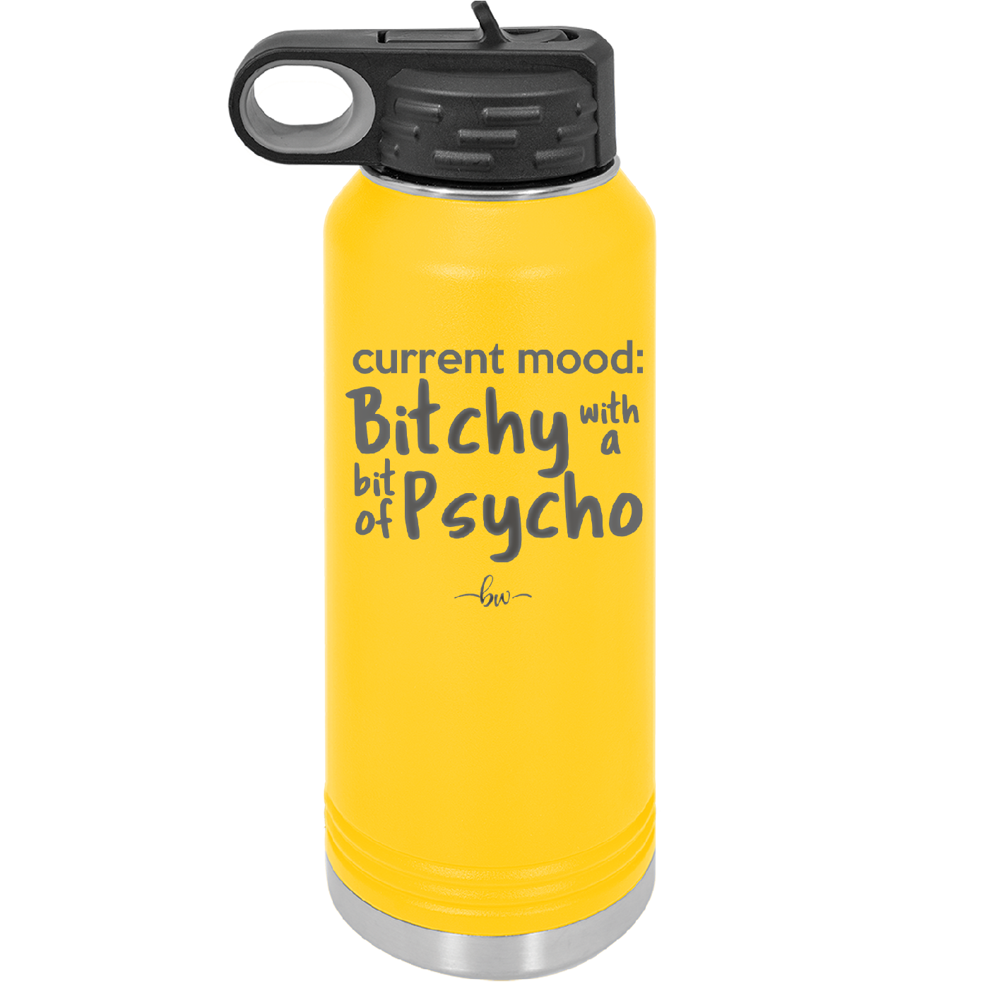 Current Mood: Bitchy with a Bit of Psycho - Laser Engraved Stainless Steel Drinkware - 2381 -