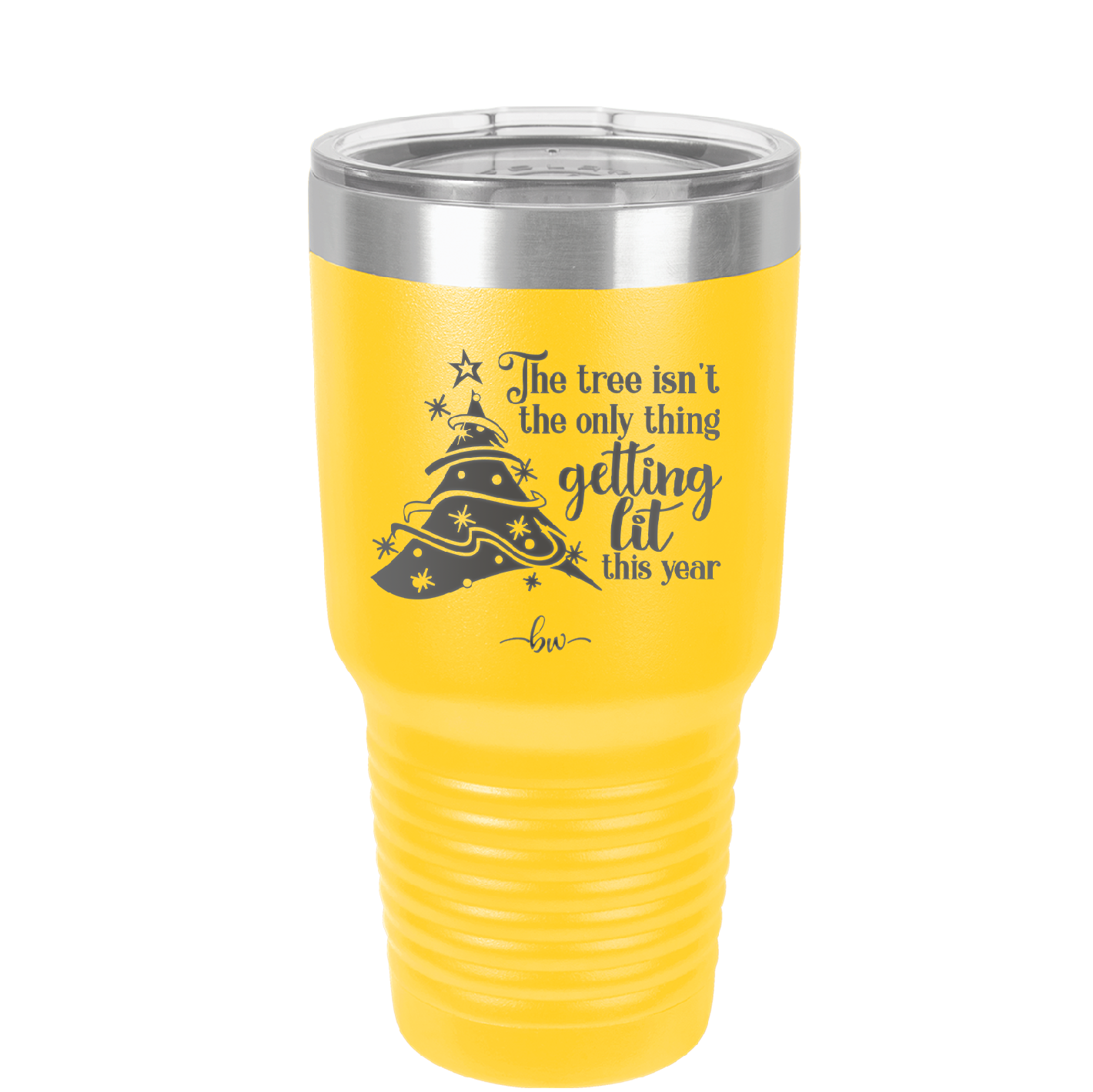 The Tree's Not the Only Thing Getting Lit This Year - Laser Engraved Stainless Steel Drinkware - 2393 -