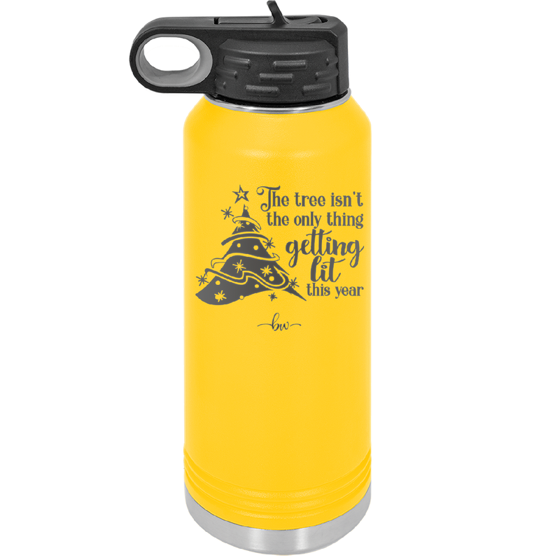 The Tree's Not the Only Thing Getting Lit This Year - Laser Engraved Stainless Steel Drinkware - 2393 -