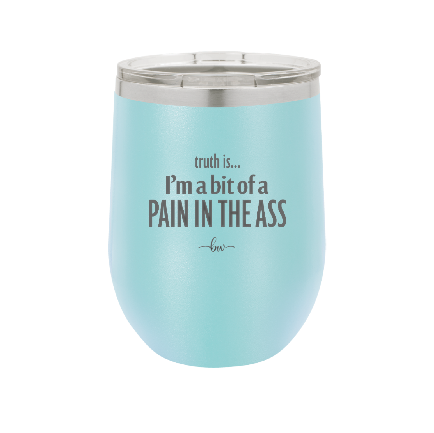 Truth is I'm a Bit of a Pain in the Ass - Laser Engraved Stainless Steel Drinkware - 2411 -