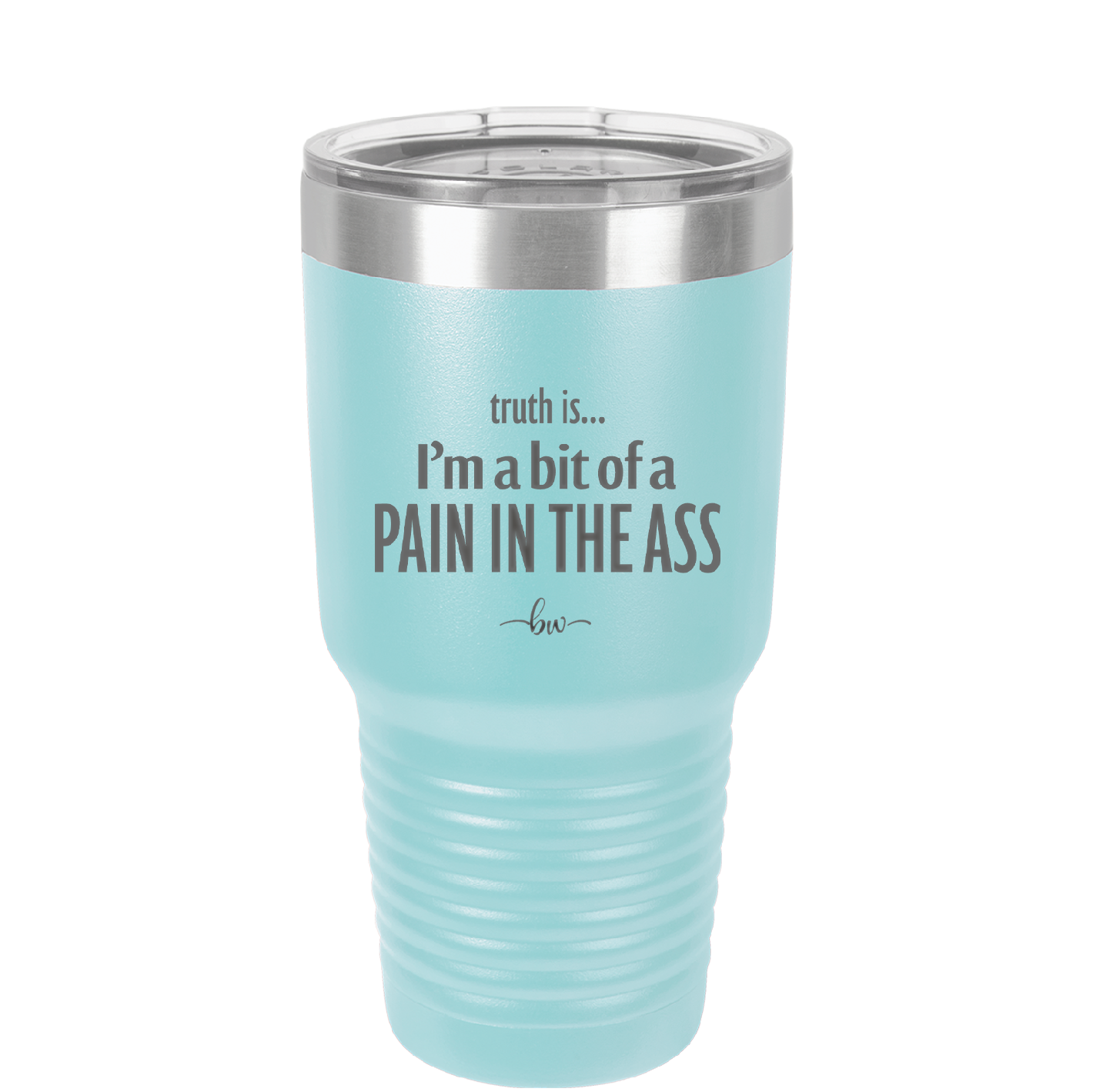 Truth is I'm a Bit of a Pain in the Ass - Laser Engraved Stainless Steel Drinkware - 2411 -