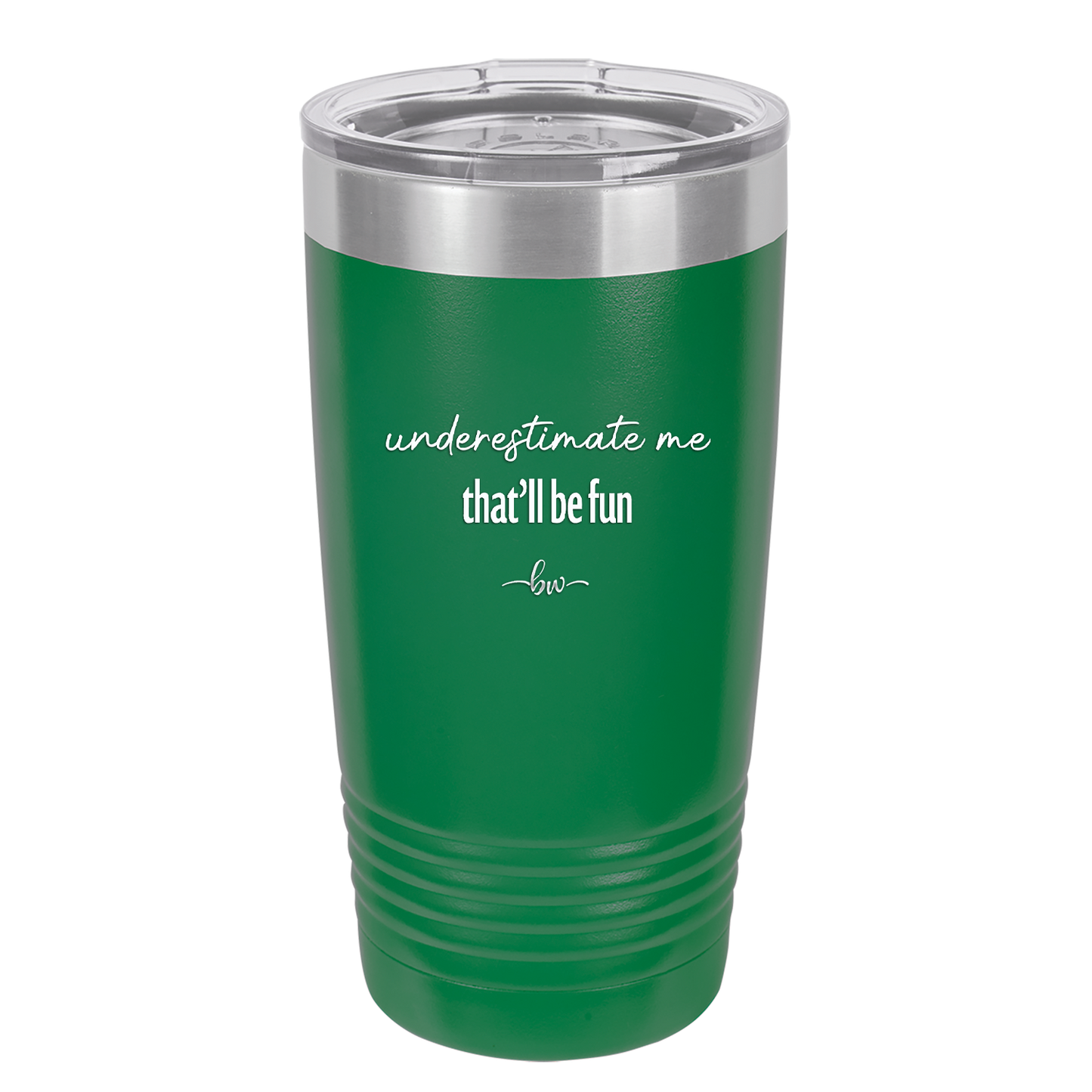 Underestimate Me That Will be Fun - Laser Engraved Stainless Steel Drinkware - 2412 -