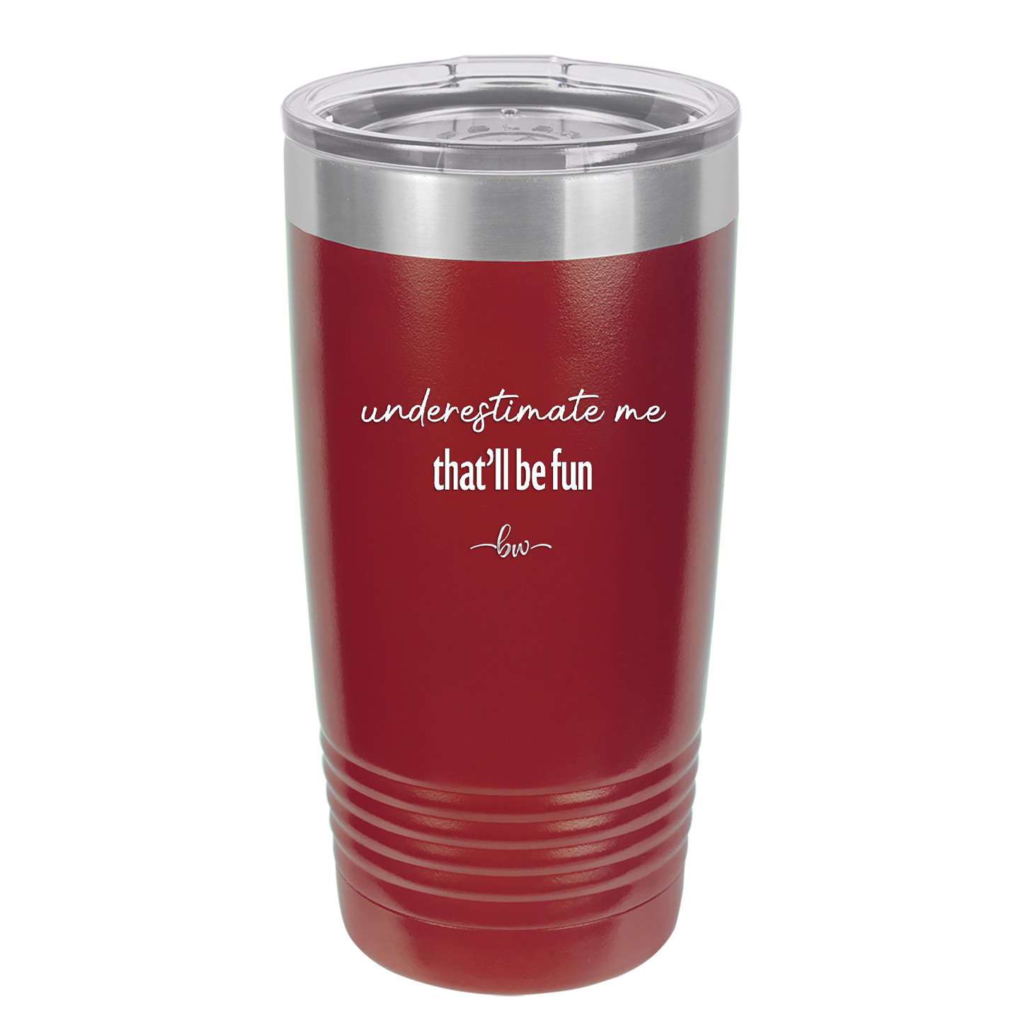 Underestimate Me That Will be Fun - Laser Engraved Stainless Steel Drinkware - 2412 -