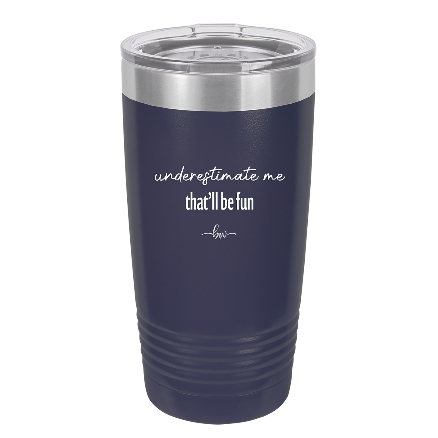 Underestimate Me That Will be Fun - Laser Engraved Stainless Steel Drinkware - 2412 -