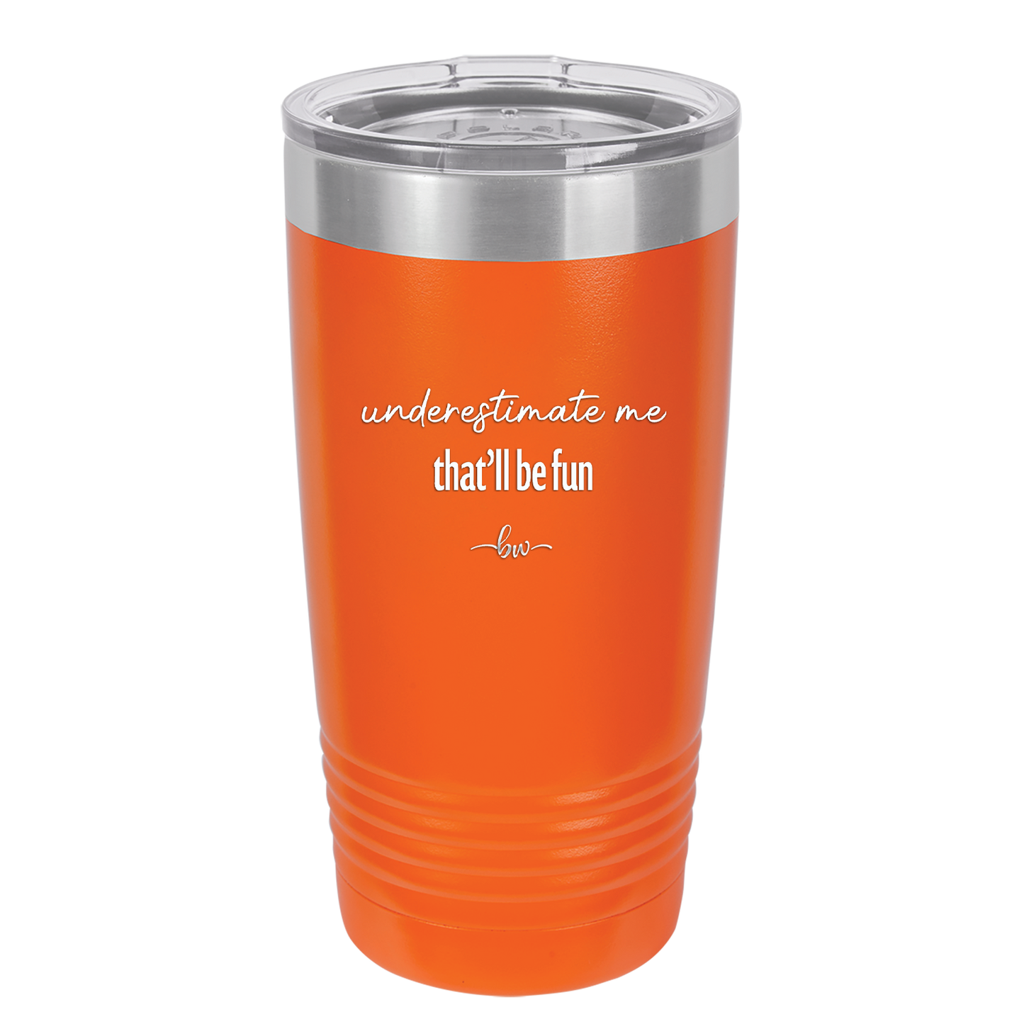 Underestimate Me That Will be Fun - Laser Engraved Stainless Steel Drinkware - 2412 -