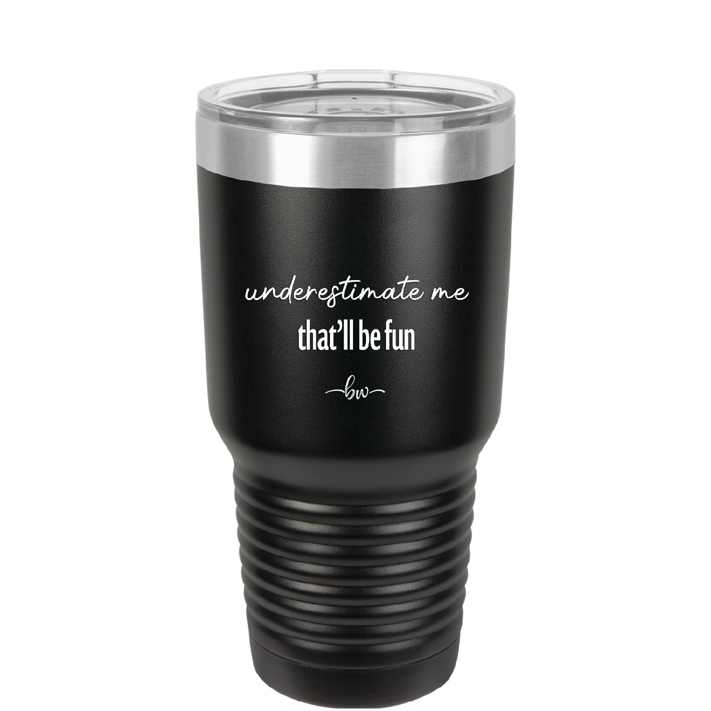 Underestimate Me That Will be Fun - Laser Engraved Stainless Steel Drinkware - 2412 -