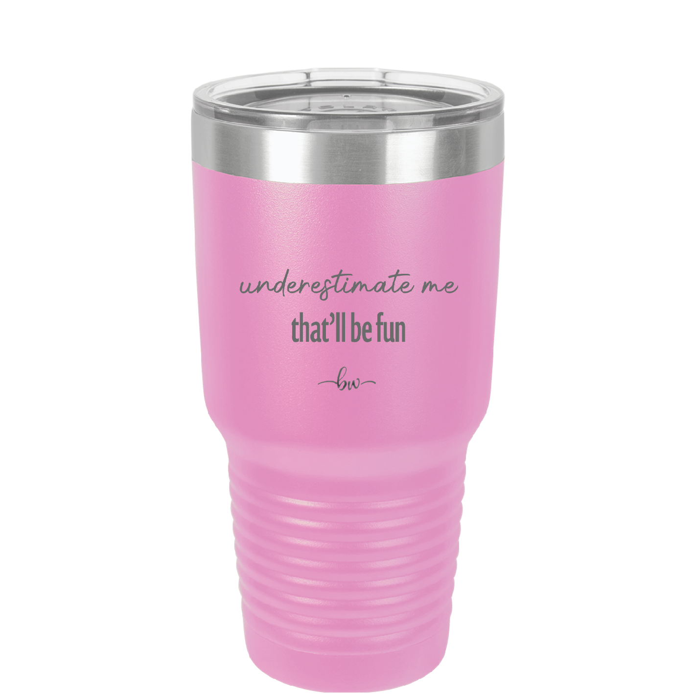 Underestimate Me That Will be Fun - Laser Engraved Stainless Steel Drinkware - 2412 -