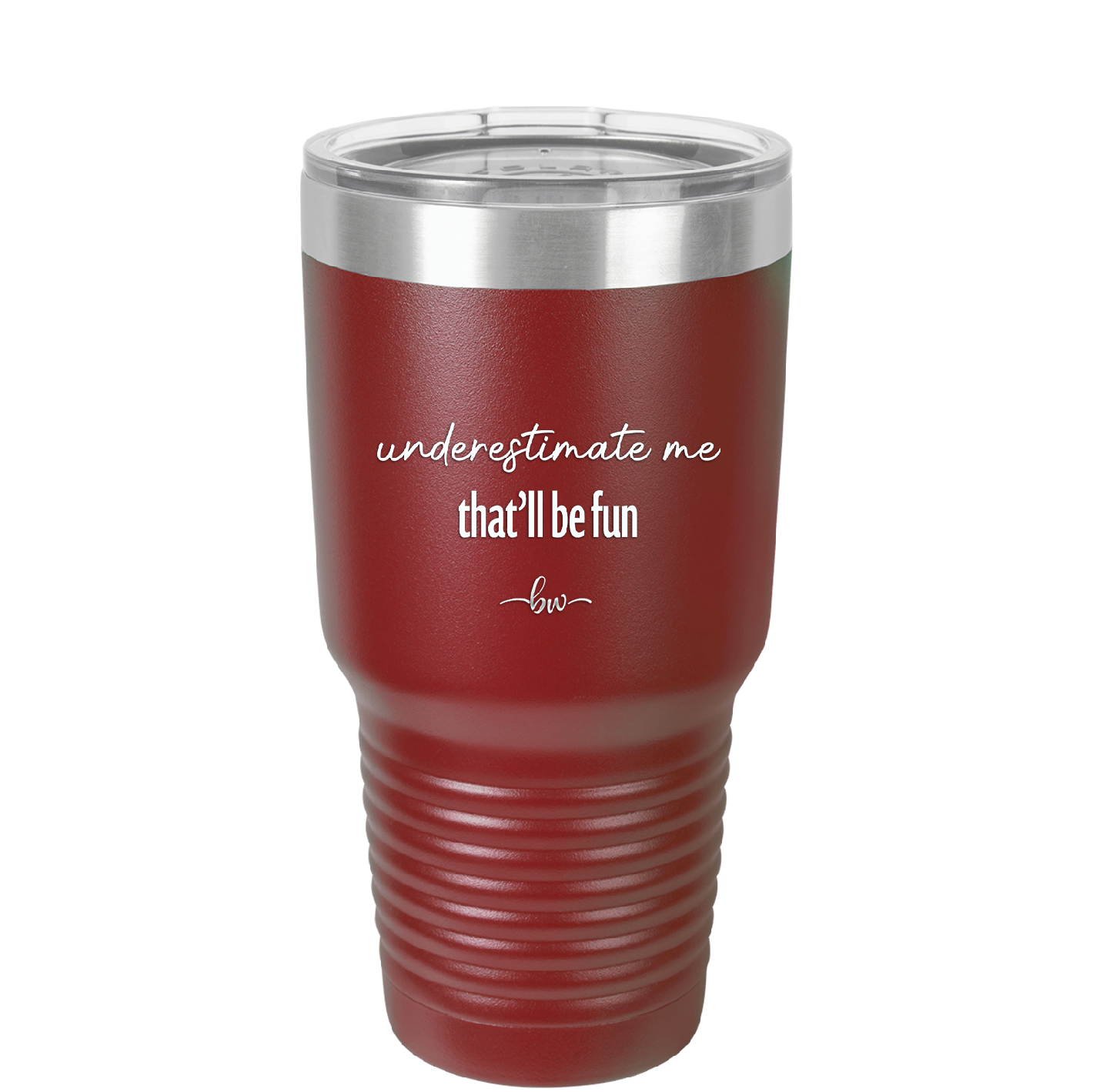 Underestimate Me That Will be Fun - Laser Engraved Stainless Steel Drinkware - 2412 -