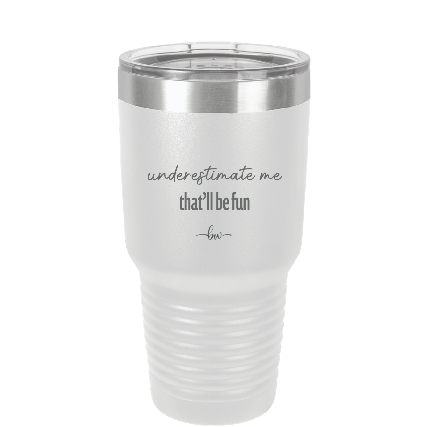 Underestimate Me That Will be Fun - Laser Engraved Stainless Steel Drinkware - 2412 -