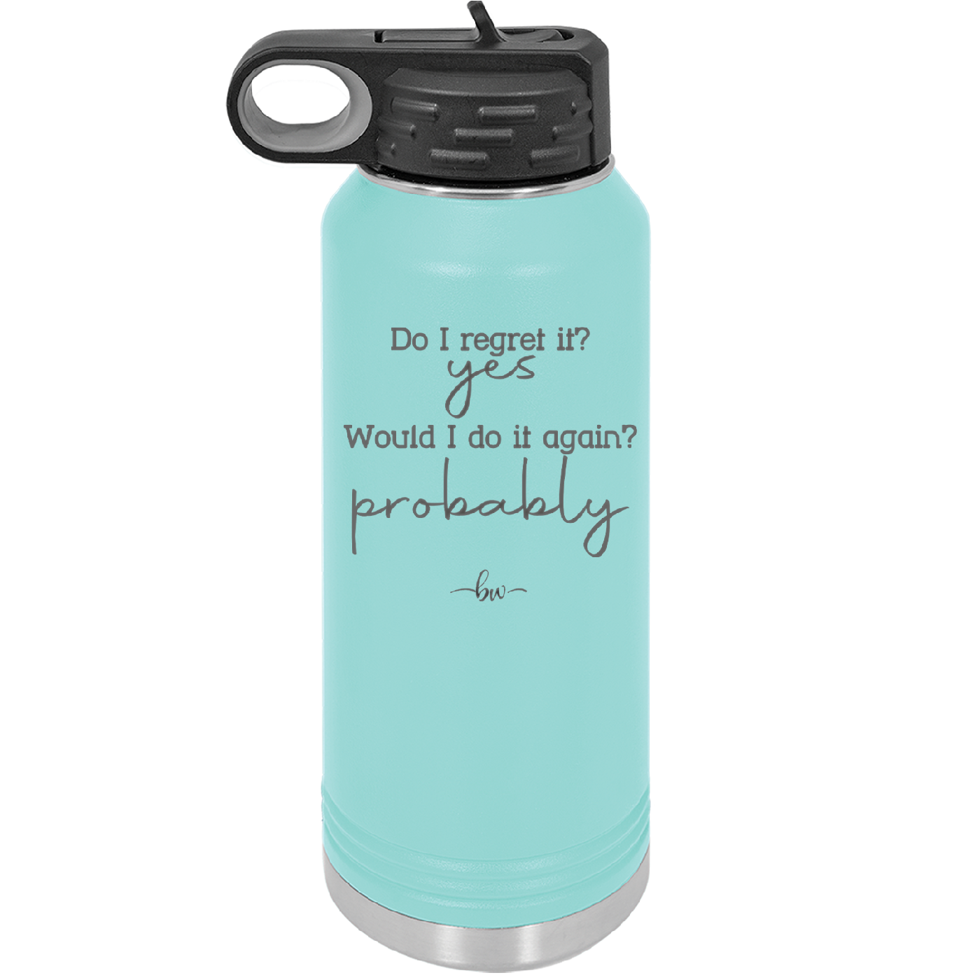 Do I Regret it? Yes. Would I Do it Again? Probably. - Laser Engraved Stainless Steel Drinkware - 2442 -