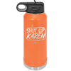 Shut Up Karen Speech Bubble - Laser Engraved Stainless Steel Drinkware - 2477 -