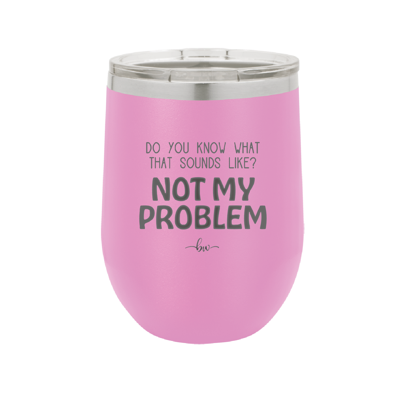 Do You Know What That Sounds Like? Not My Problem - Laser Engraved Stainless Steel Drinkware - 2486 -