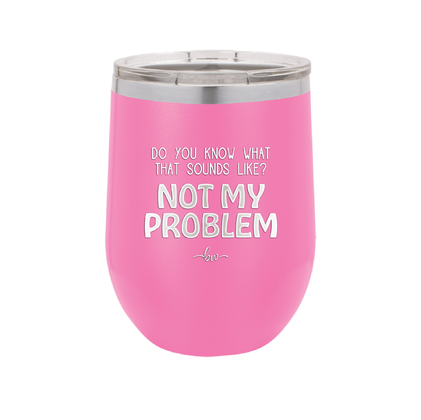 Do You Know What That Sounds Like? Not My Problem - Laser Engraved Stainless Steel Drinkware - 2486 -