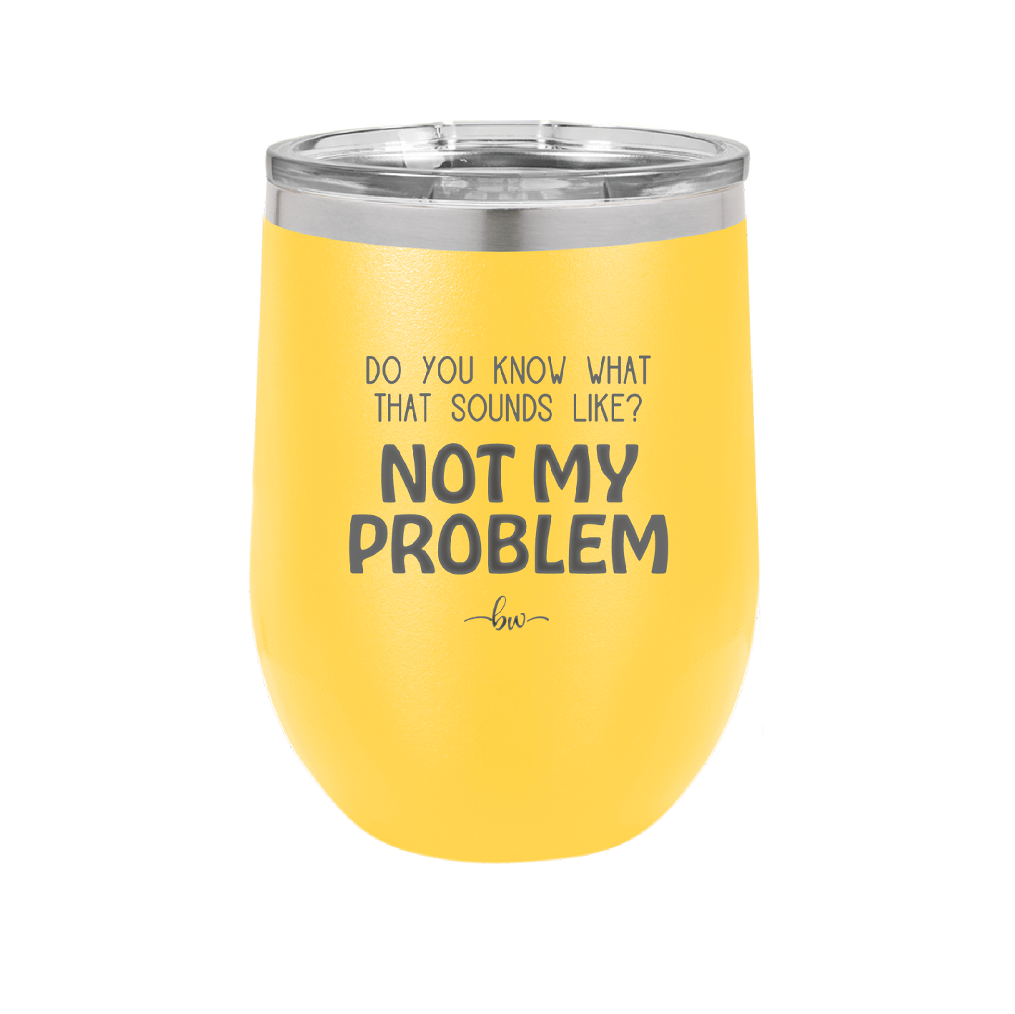 Do You Know What That Sounds Like? Not My Problem - Laser Engraved Stainless Steel Drinkware - 2486 -