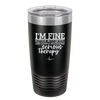 I'm Fine But All the Rest of You Are Gonna Need Serious Therapy - Laser Engraved Stainless Steel Drinkware - 2489 -