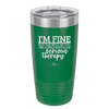 I'm Fine But All the Rest of You Are Gonna Need Serious Therapy - Laser Engraved Stainless Steel Drinkware - 2489 -