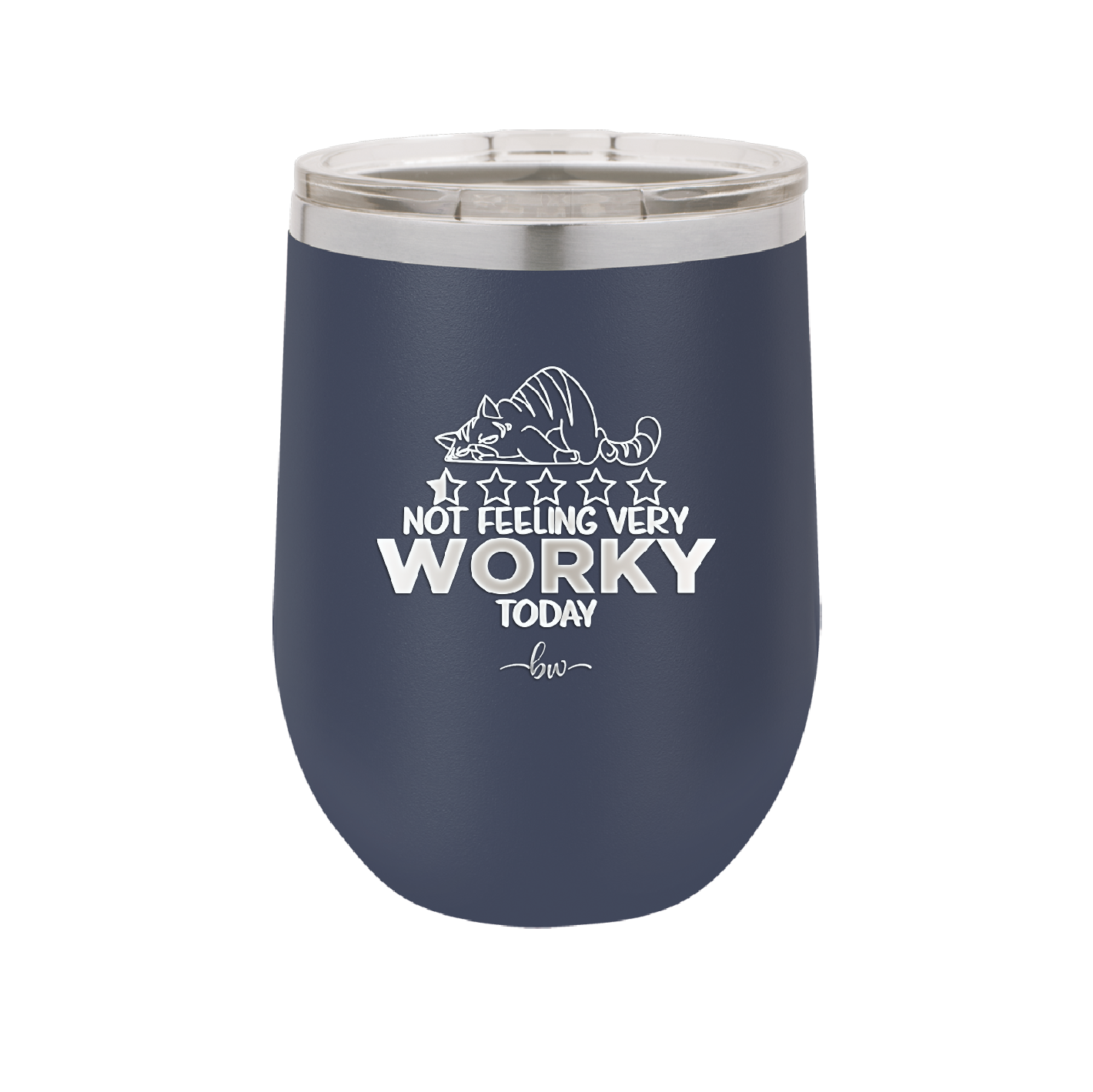 Not Feeling Very Worky Today - Laser Engraved Stainless Steel Drinkware - 2510 -