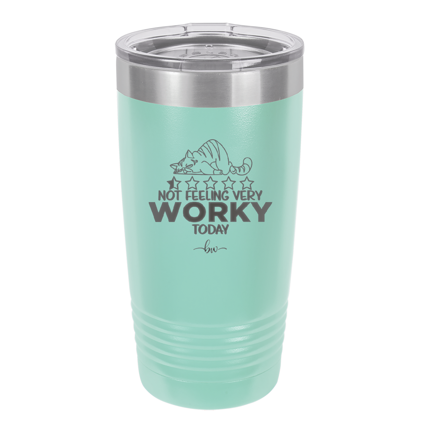 Not Feeling Very Worky Today - Laser Engraved Stainless Steel Drinkware - 2510 -