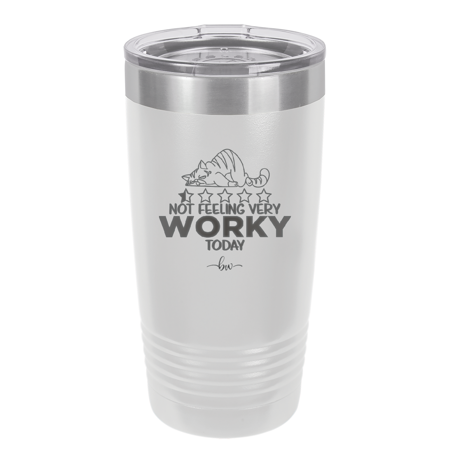 Not Feeling Very Worky Today - Laser Engraved Stainless Steel Drinkware - 2510 -