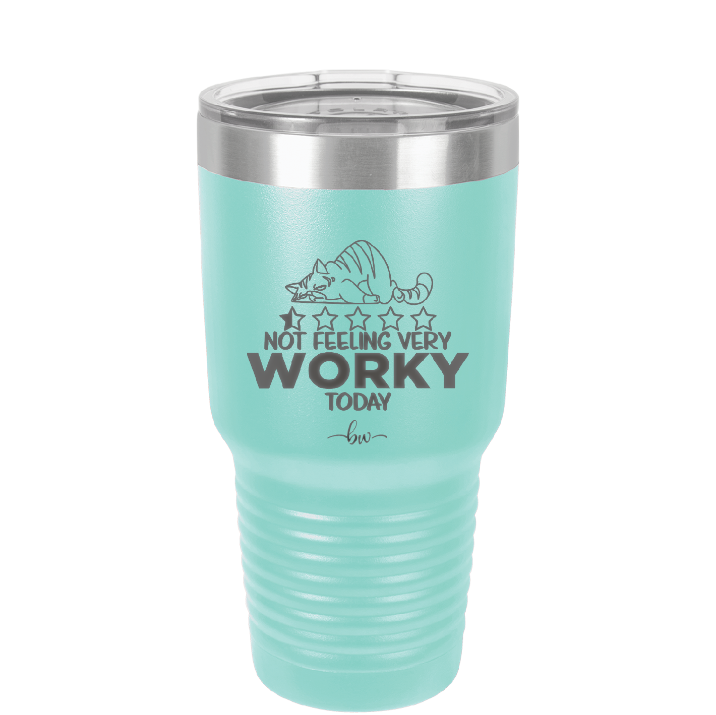 Not Feeling Very Worky Today - Laser Engraved Stainless Steel Drinkware - 2510 -