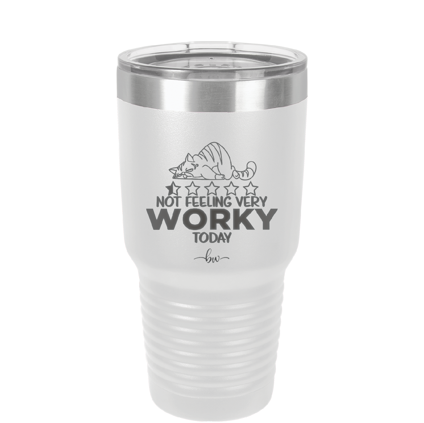 Not Feeling Very Worky Today - Laser Engraved Stainless Steel Drinkware - 2510 -