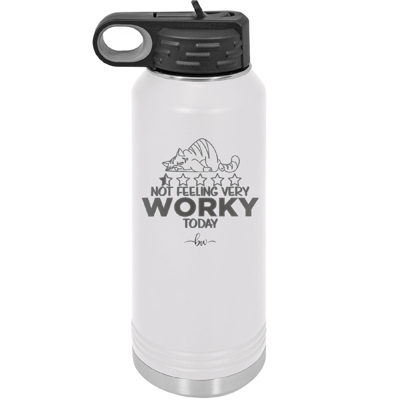 Not Feeling Very Worky Today - Laser Engraved Stainless Steel Drinkware - 2510 -