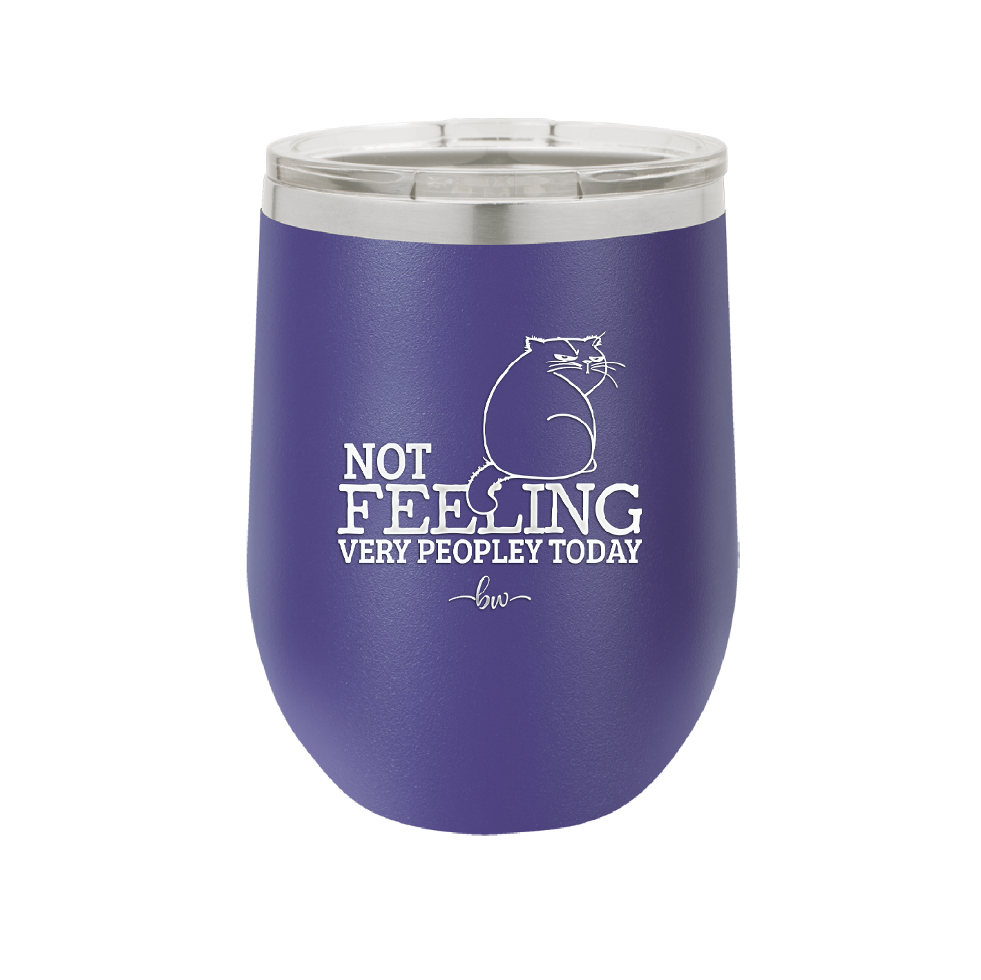 Not Feeling Very Peopley Today - Laser Engraved Stainless Steel Drinkware - 2511 -