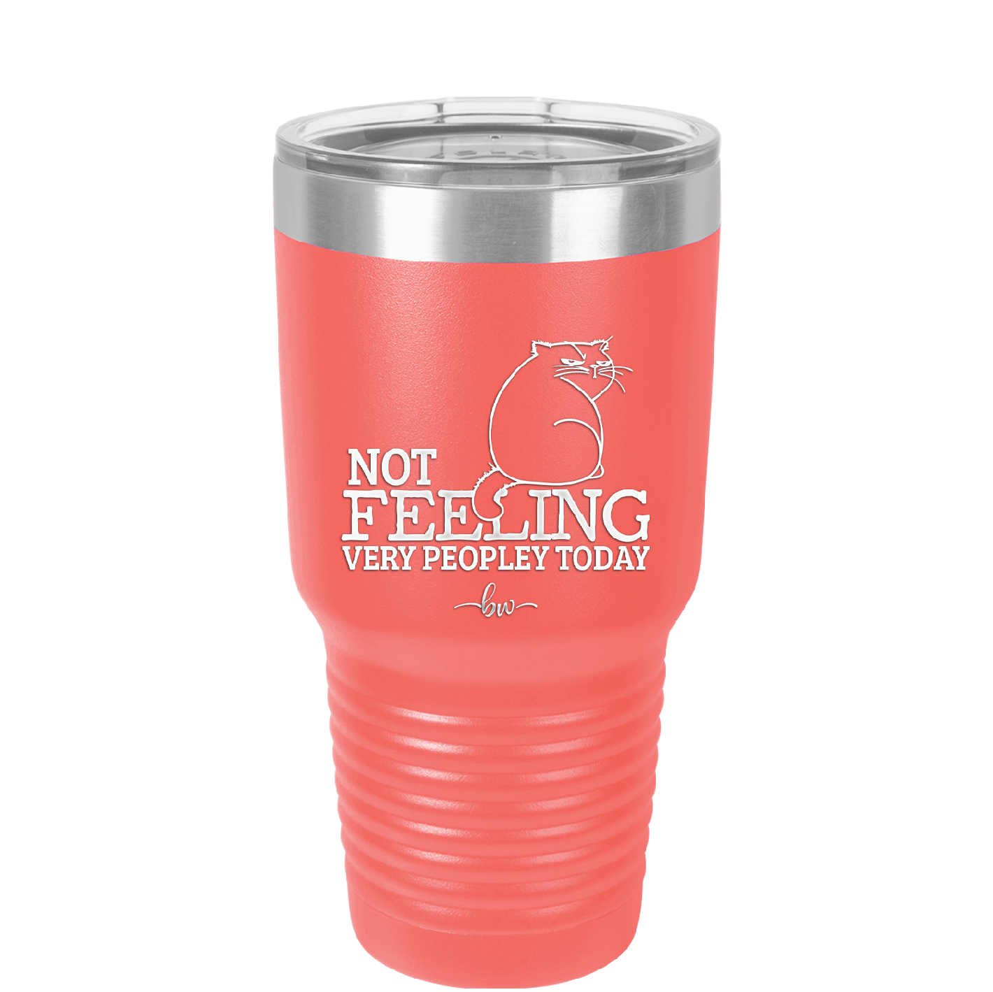 Not Feeling Very Peopley Today - Laser Engraved Stainless Steel Drinkware - 2511 -