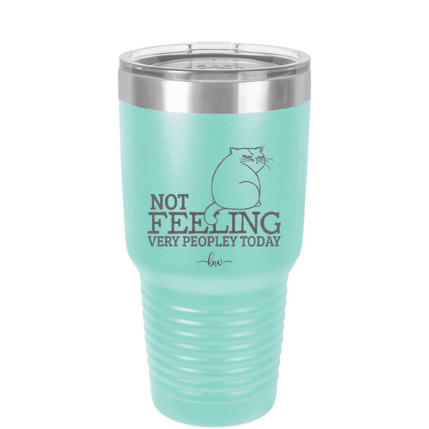 Not Feeling Very Peopley Today - Laser Engraved Stainless Steel Drinkware - 2511 -