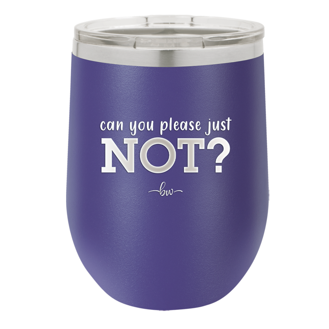 Can You Please Just Not - Laser Engraved Stainless Steel Drinkware - 2516 -