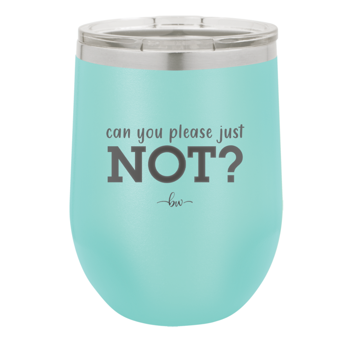 Can You Please Just Not - Laser Engraved Stainless Steel Drinkware - 2516 -