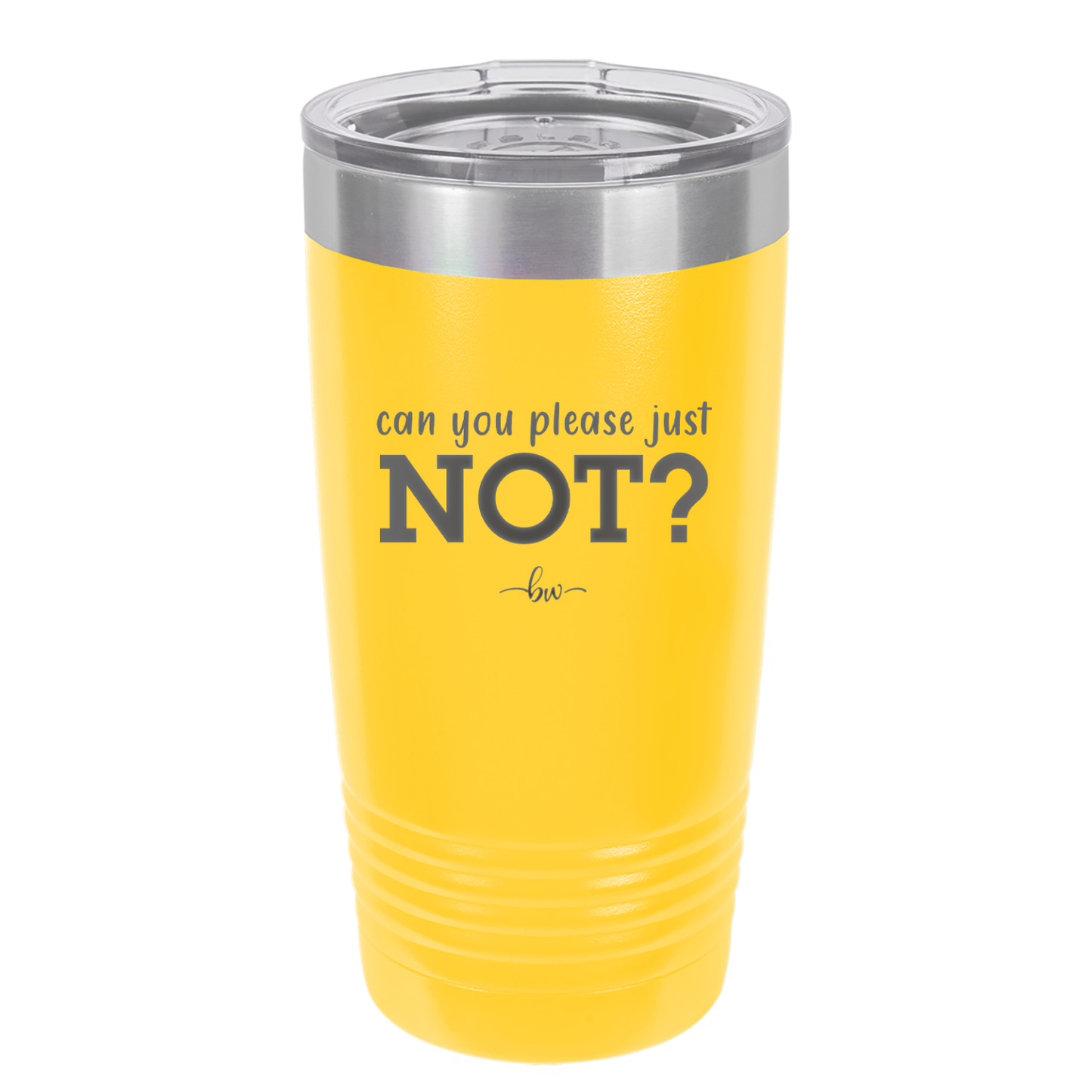 Can You Please Just Not - Laser Engraved Stainless Steel Drinkware - 2516 -