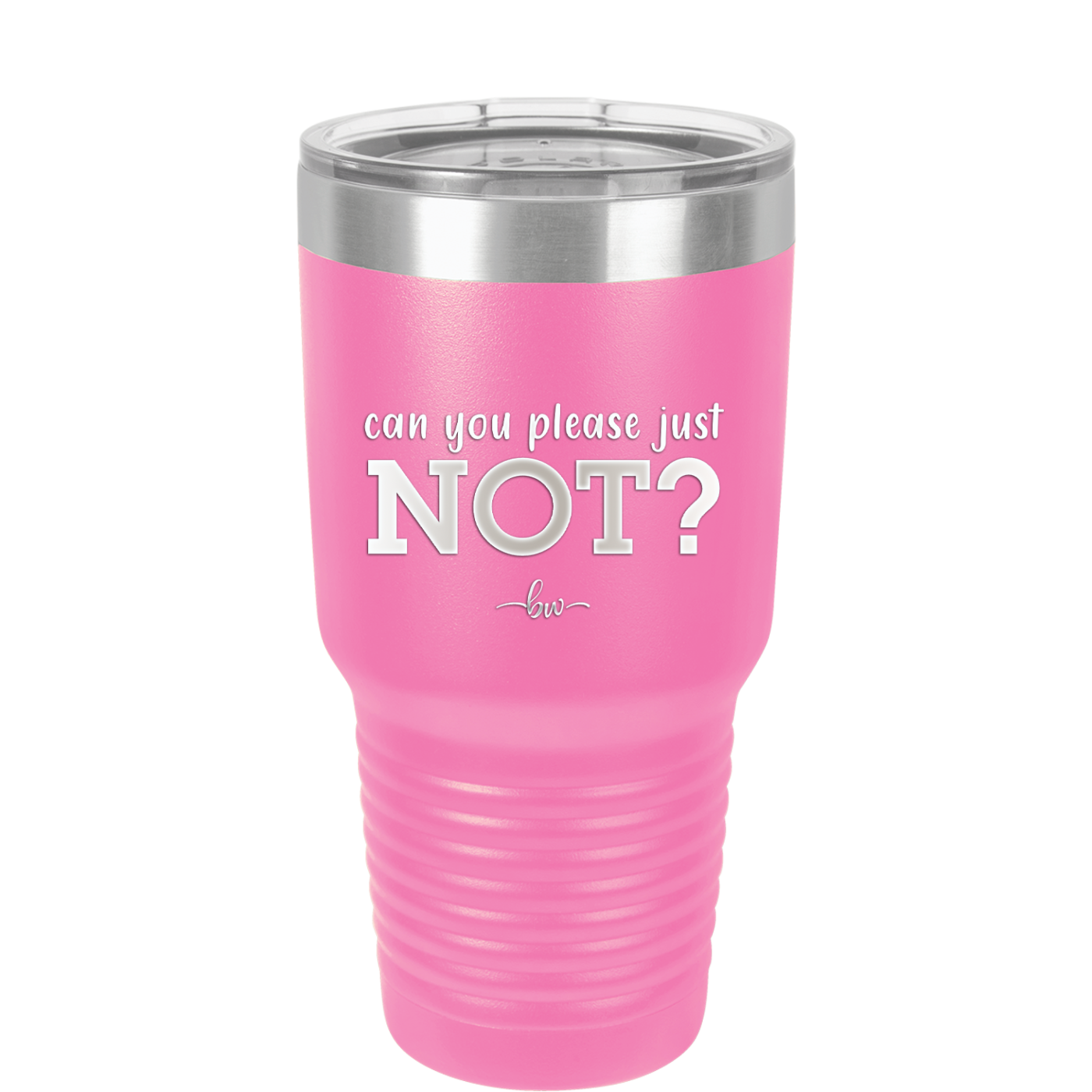 Can You Please Just Not - Laser Engraved Stainless Steel Drinkware - 2516 -