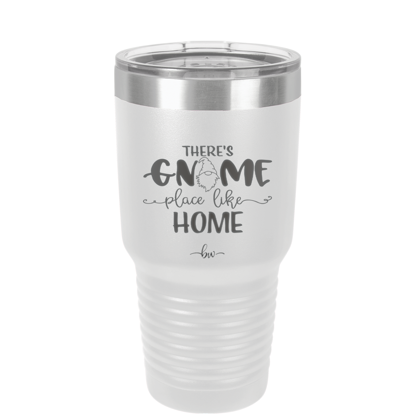 There's Gnome Place Like Home 1 - Laser Engraved Stainless Steel Drinkware - 2555 -