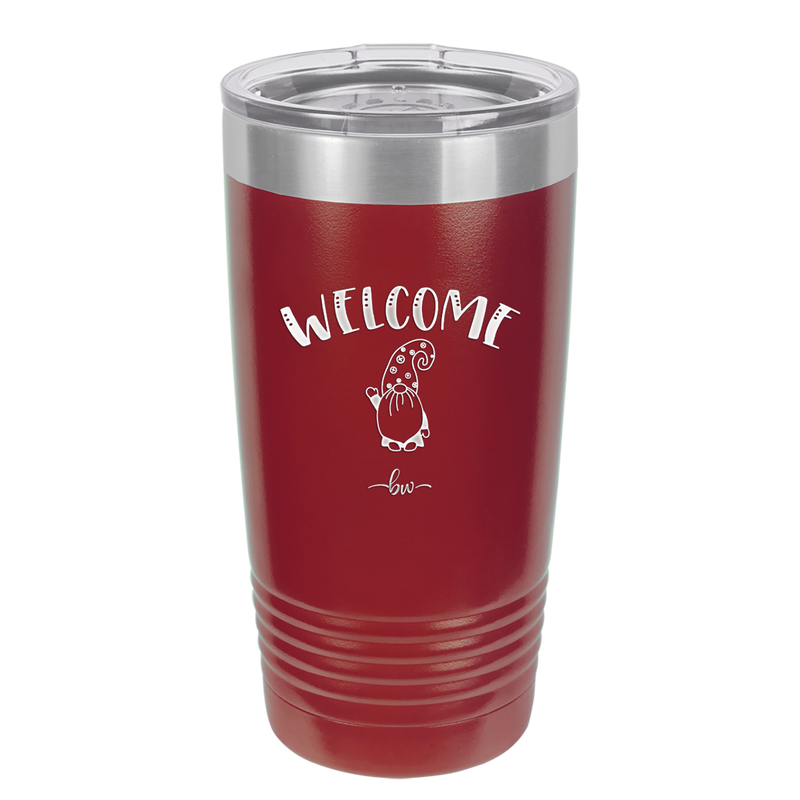 Welcome Gnome 2 - Laser Engraved Stainless Steel Drinkware - 2558 -