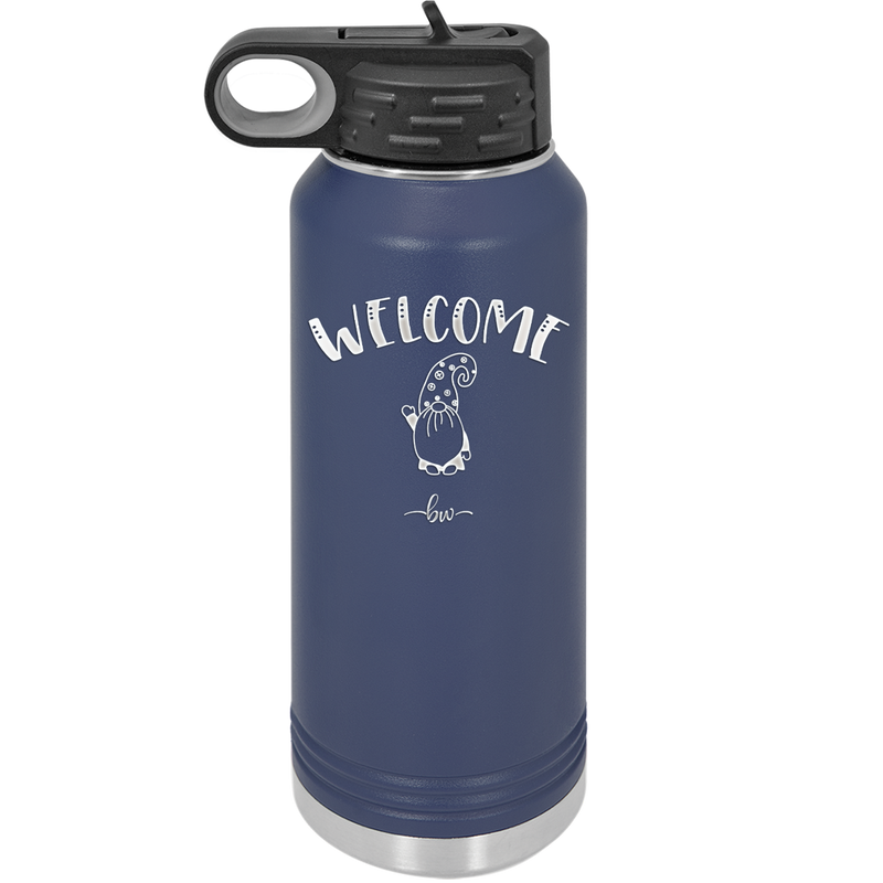 Welcome Gnome 2 - Laser Engraved Stainless Steel Drinkware - 2558 -